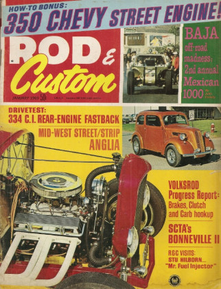ROD & CUSTOM 1969 JAN - BAJA, HOT MOUSE BUILT, BONNEVILLE, TUCKER TESTED